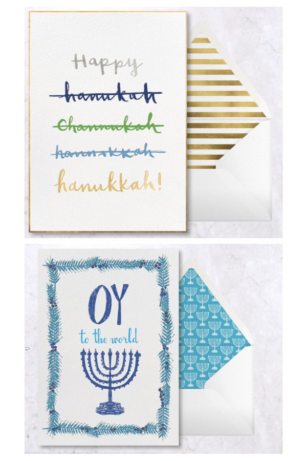Clever Hanukkah ecards from Paperless Post will let them know you're thinking about them this holiday. 