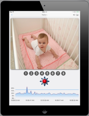 A digital baby monitor designed for your new iOS 7 device