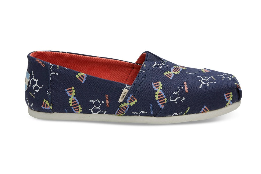 Geek game strong for back to school with these glow-in-the-dark DNA TOMS